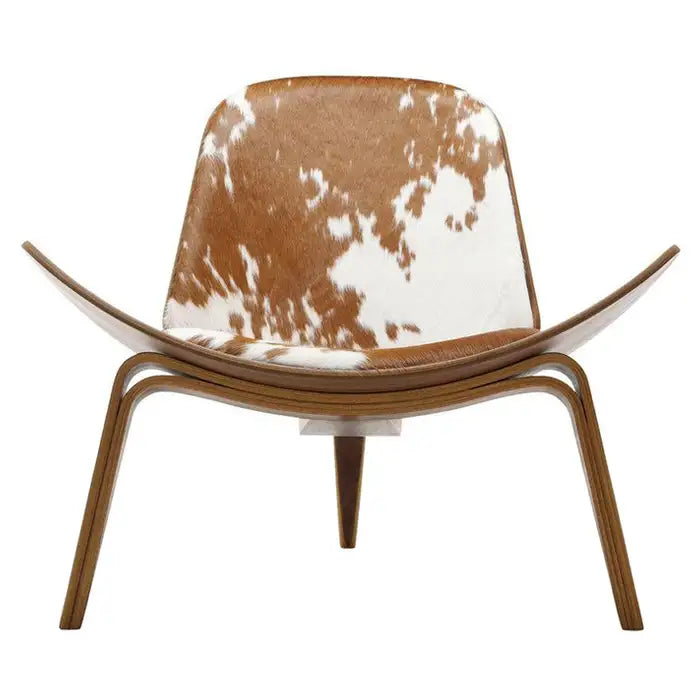 Cowhide Shell Chair