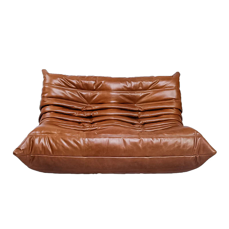 Leather Togo Sofa Loveseat