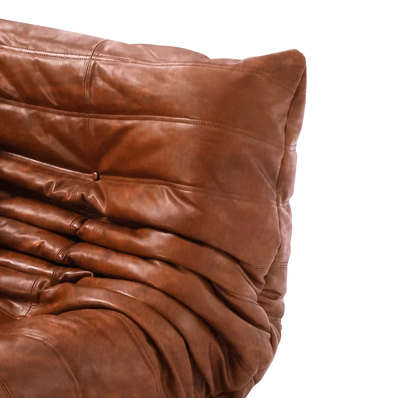 Leather Togo Sofa Corner Piece