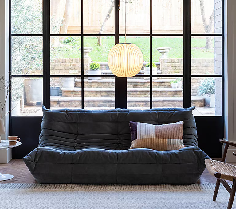 Quilted Three-Seater Sofa