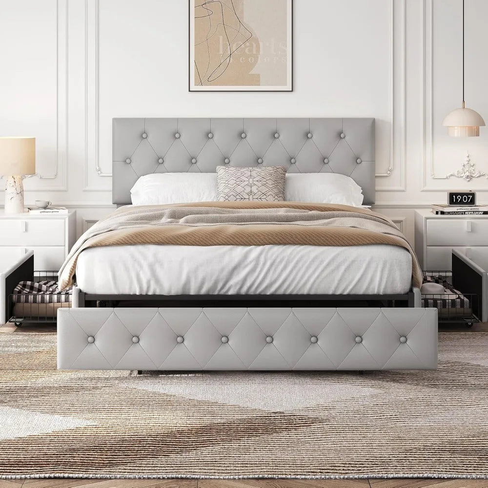 Freya Storage Bed - Queen Size