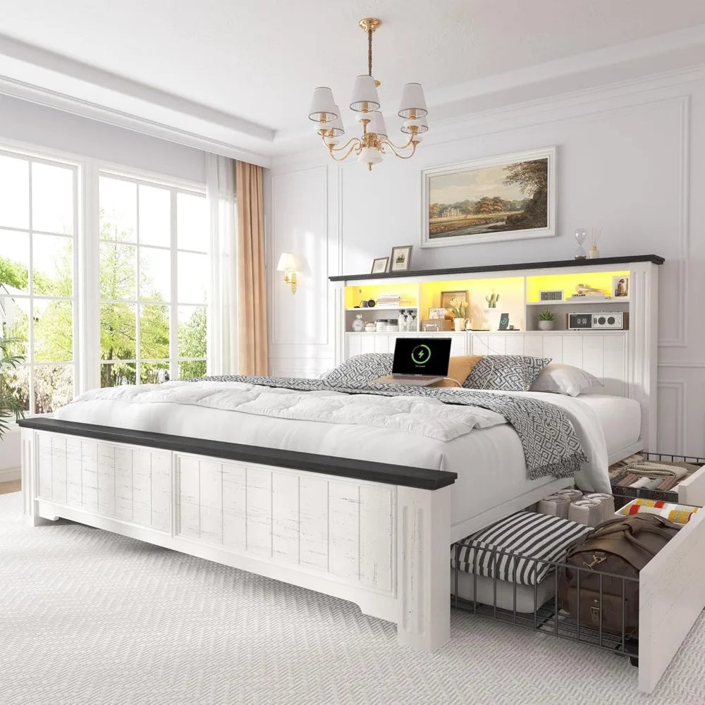 Theo Storage Bed - Queen Size
