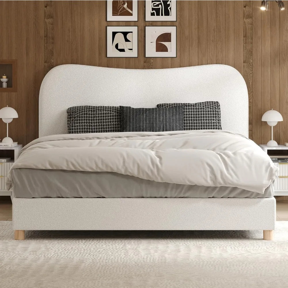 Hebden Boucle Bed - Queen Size