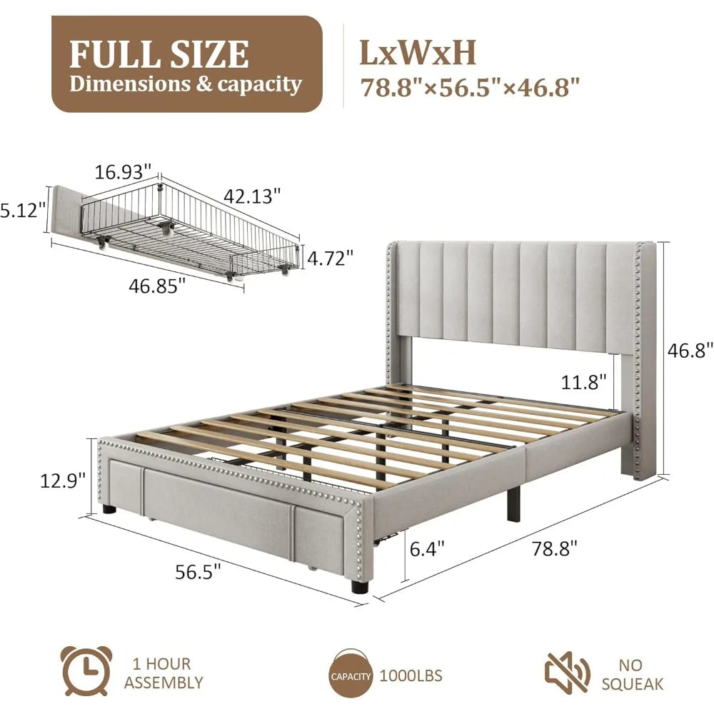 Boston Bed - Double Size