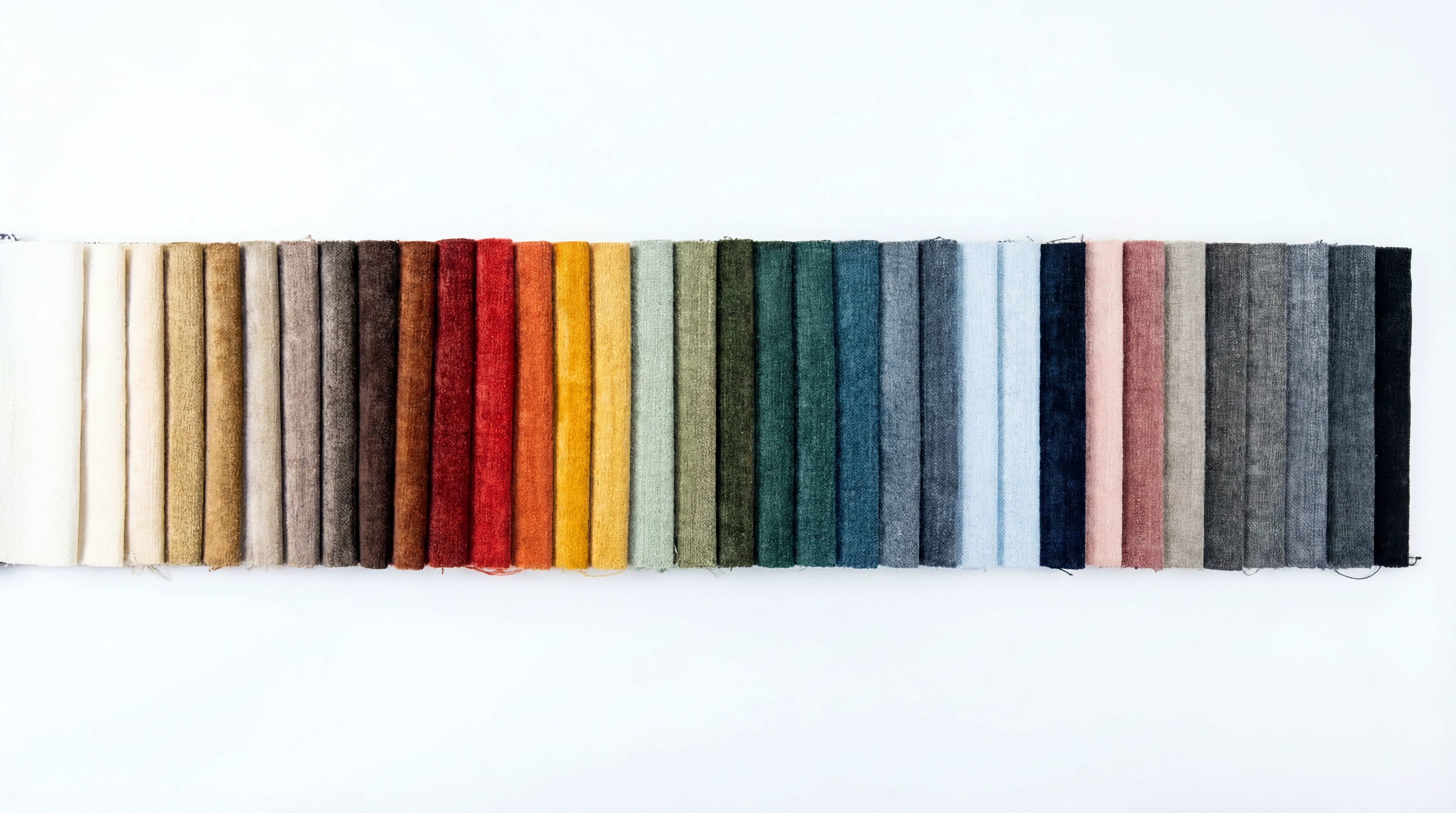 Color fabric swatches for quilted sofa set